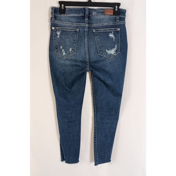 Judy Blue Los Angeles Skinny Fit Jeans Size 7/28 Cropped Denim Great Cond - Picture 2 of 9